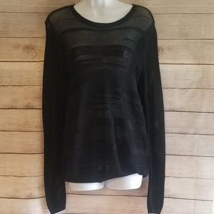 Black Vince Mesh Top